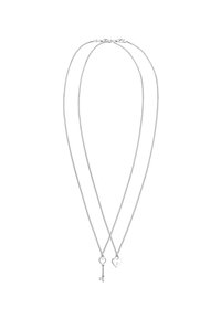Elli SCHLÜSSEL HERZ  - Halskæder - silberfarben