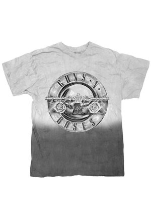 GUNS N' ROSES TONAL FOIL PRINT DIP DYE - Print T-shirt - grey