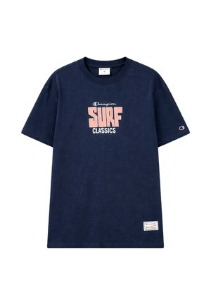 Champion, CHAMPION T-SHIRT KURZARMSHIRT - Printtipaita - blau