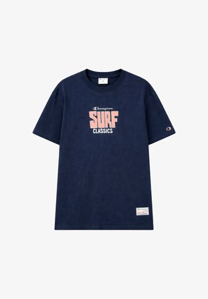 Champion, CHAMPION T-SHIRT KURZARMSHIRT - Printtipaita - blau