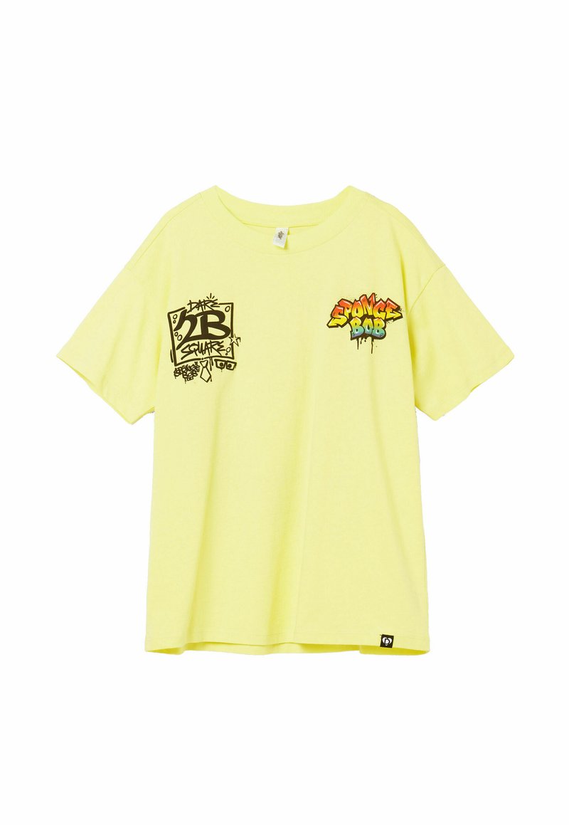 Desigual T-shirt print geel Desigual T-shirt print geel