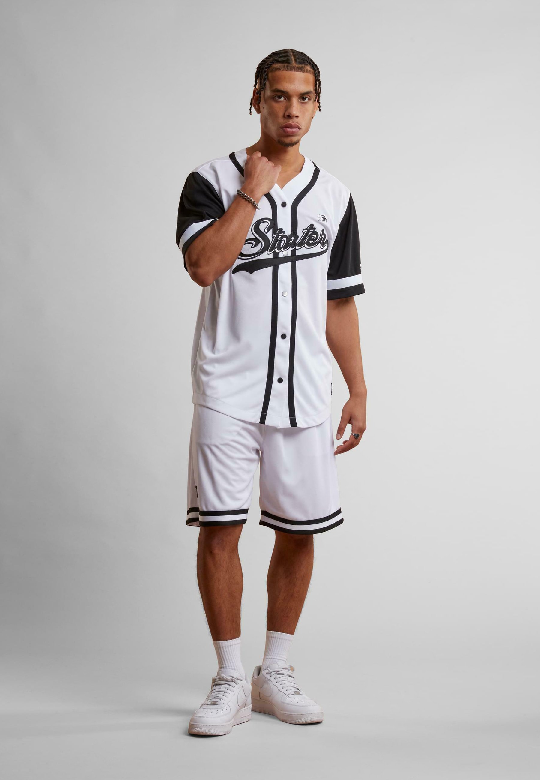 Starter COLLEGE BASEBALL - Shirt - white - Zalando