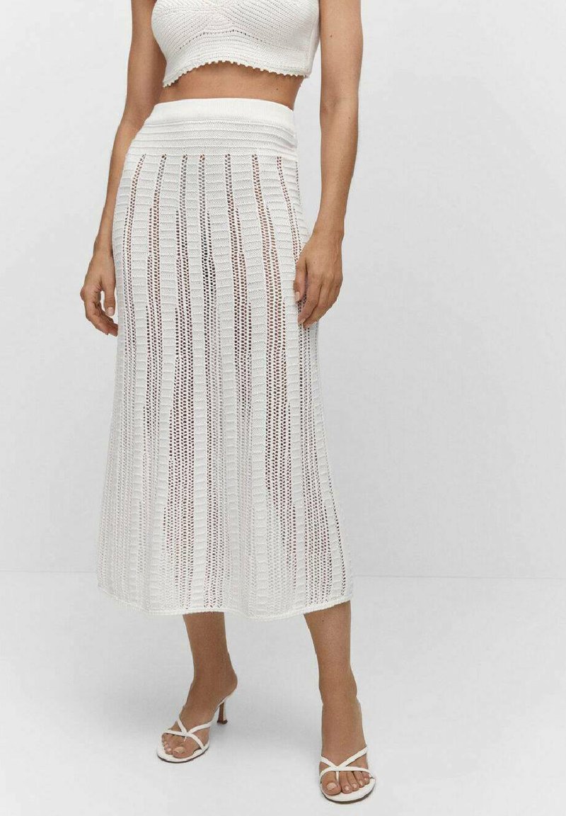 Mango SANTORIN Áčková sukně bílá Zalando.cz