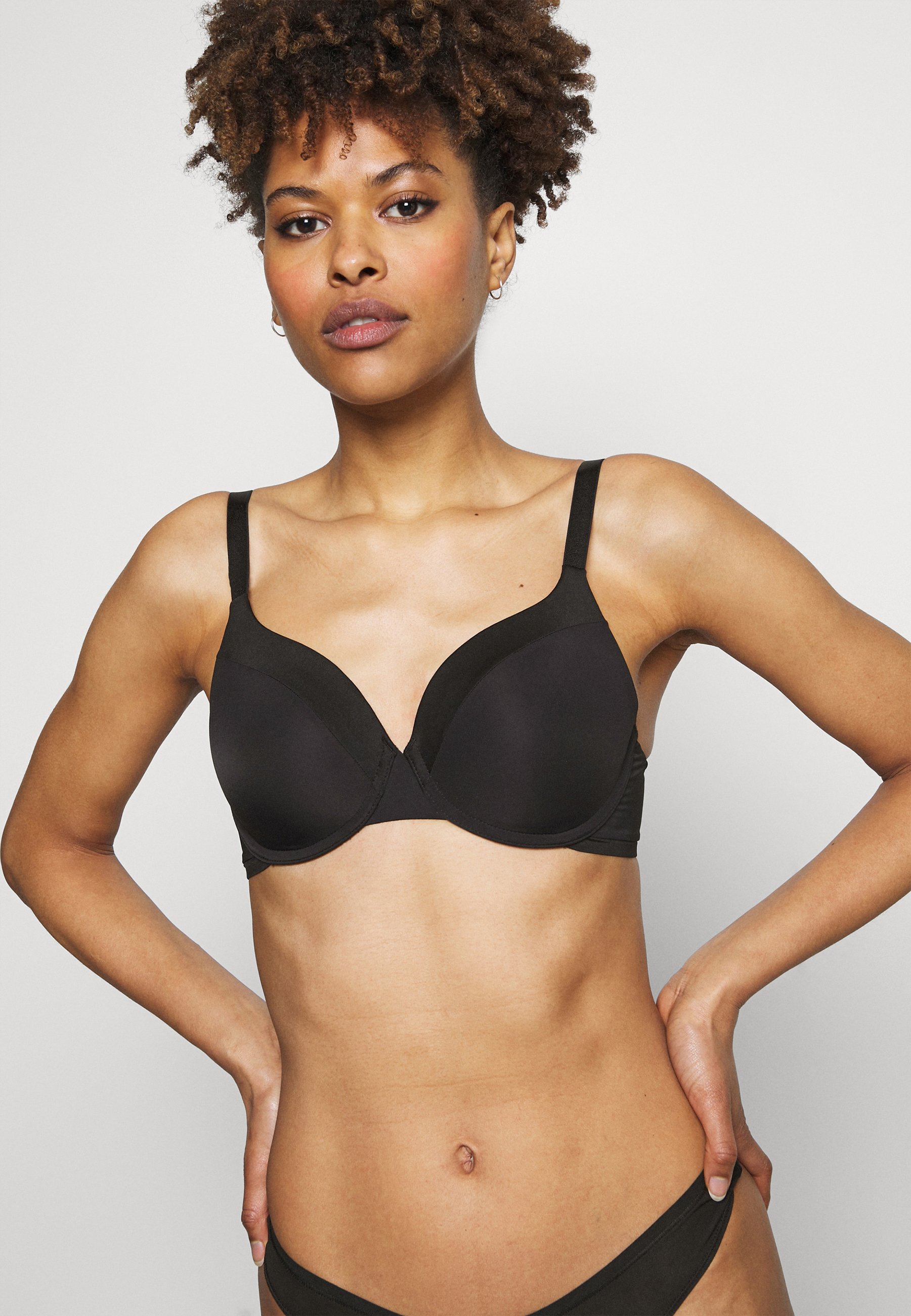 Lindex DAHLIA T-SHIRT BRA - T-shirt bra - black - Zalando.co.uk