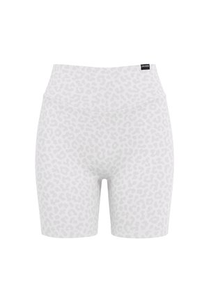 Smilodox, LEO PRINT HIGH WAIST SHORTS VELVARA - Short - grau leo