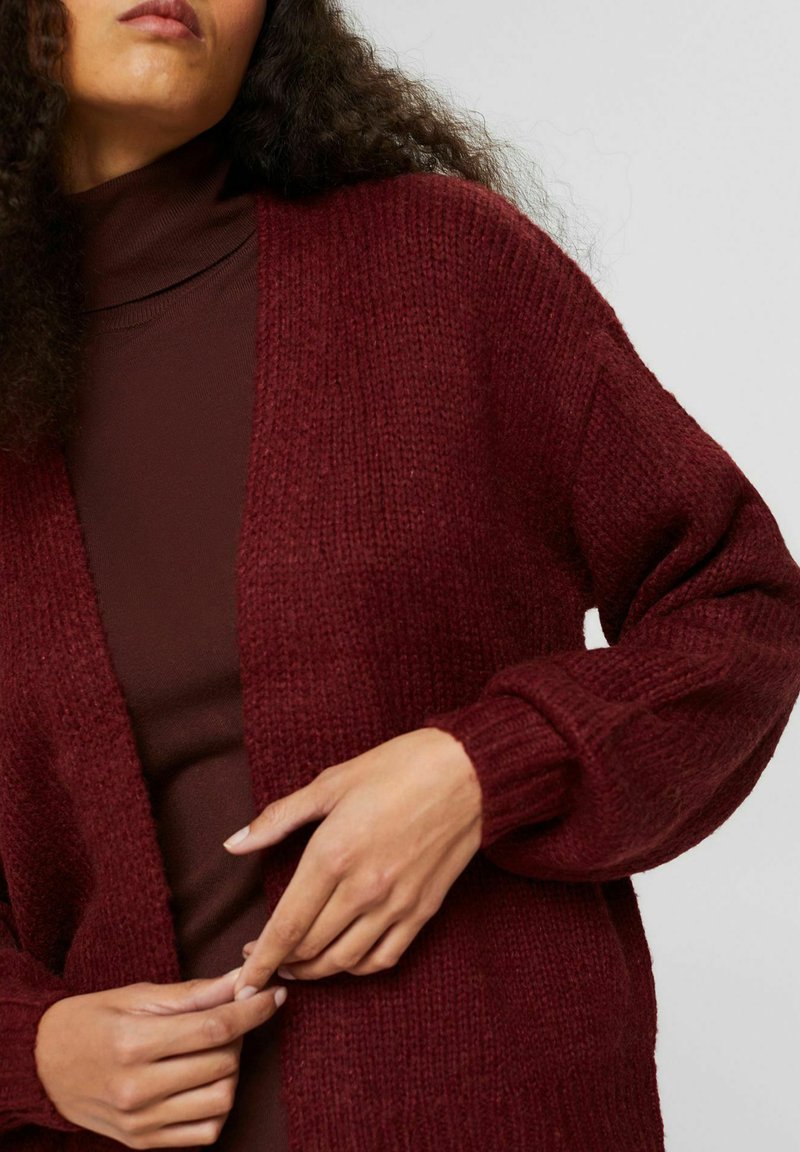 Damen Strickjacken | edc by Esprit Strickjacke garnet red/beere - EB64215 Damen Strickjacken | edc by Esprit Strickjacke garnet red/beere - EB64215