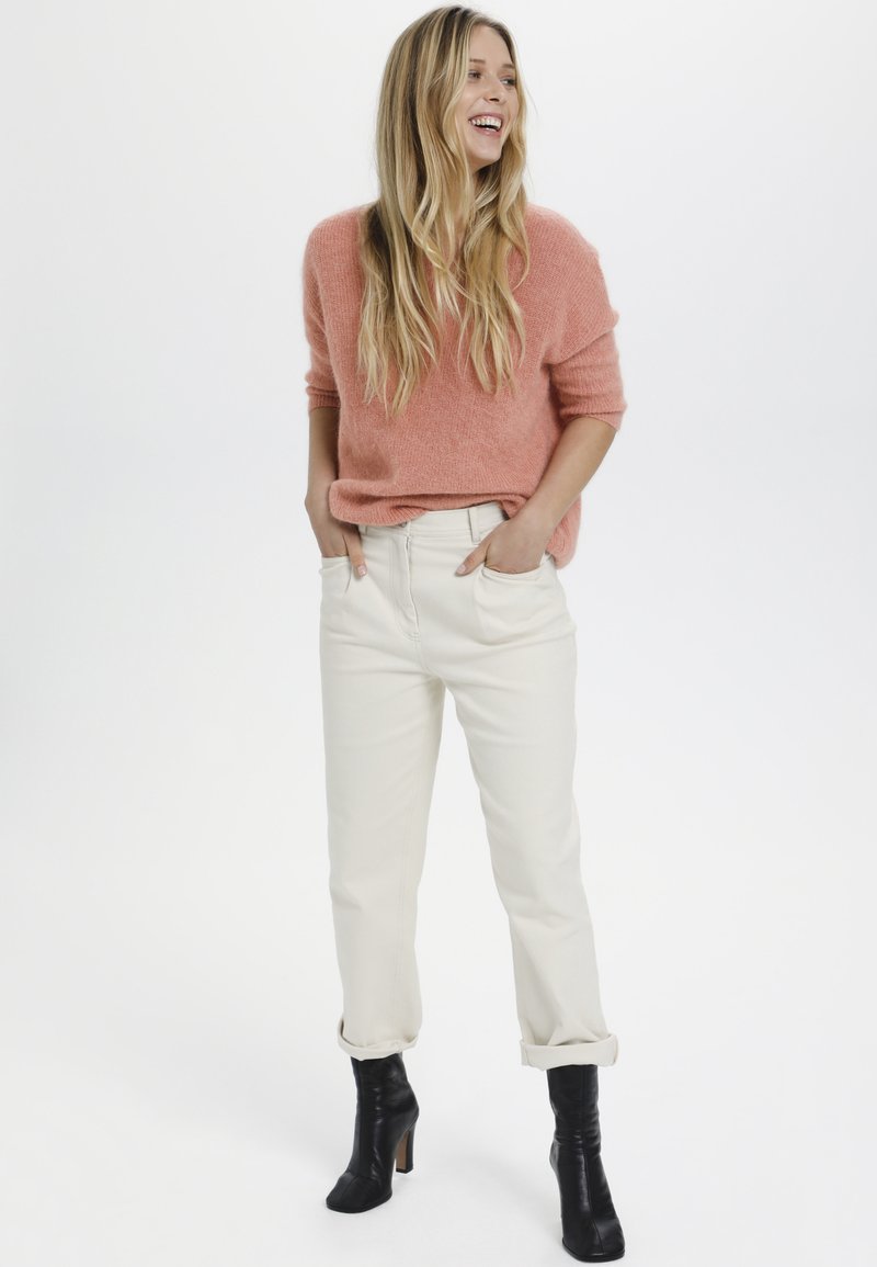 Damen Strickjacken | Soaked in Luxury TUESDAY Strickpullover cameo brown/rosa meliert - ZW17002 Damen Strickjacken | Soaked in Luxury TUESDAY Strickpullover cameo brown/rosa meliert - ZW17002