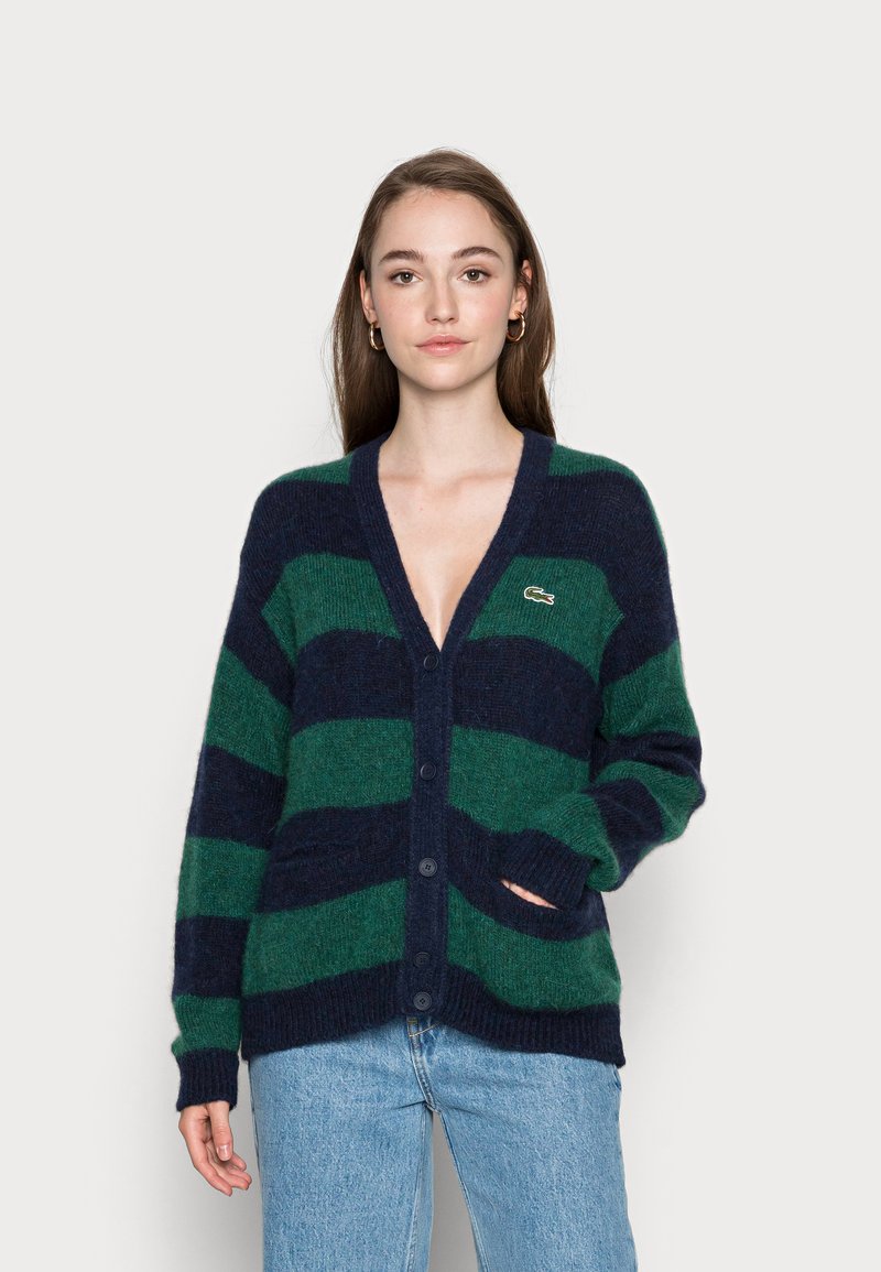 Lacoste Cardigan navy blue/swing/green Zalando.de