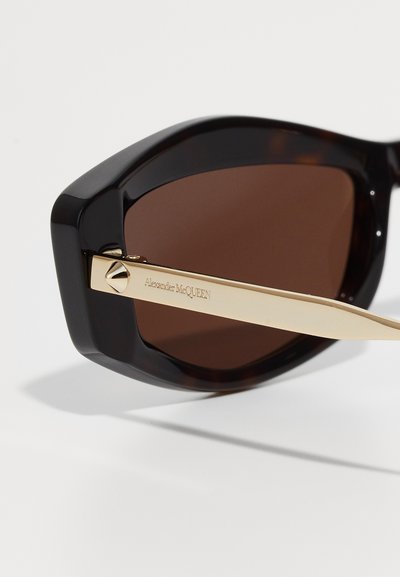 Alexander McQueen Occhiali da sole - havana/gold-coloured/brown