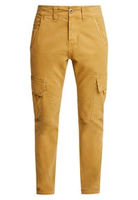 AGENT - Laza szabású farmerek - khaki