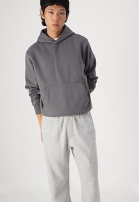 Hollister Co. Relaxed Fleece Logo Joggers - Trainingsbroek - grey