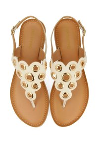 Gioseppo GRIEGAS OLLADOS DUNBAR - Sandalias de dedo - blanco