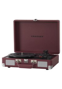 Crosley CRUISER DELUXE - SLATE - Record player - burgunderrot