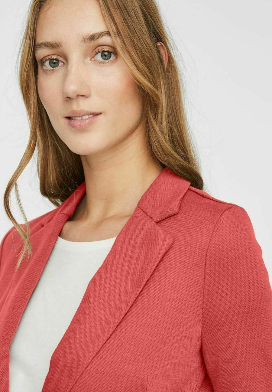 Vero Moda VMJULIA LS - Blazer - spiced coral/koraalrood - Zalando.nl
