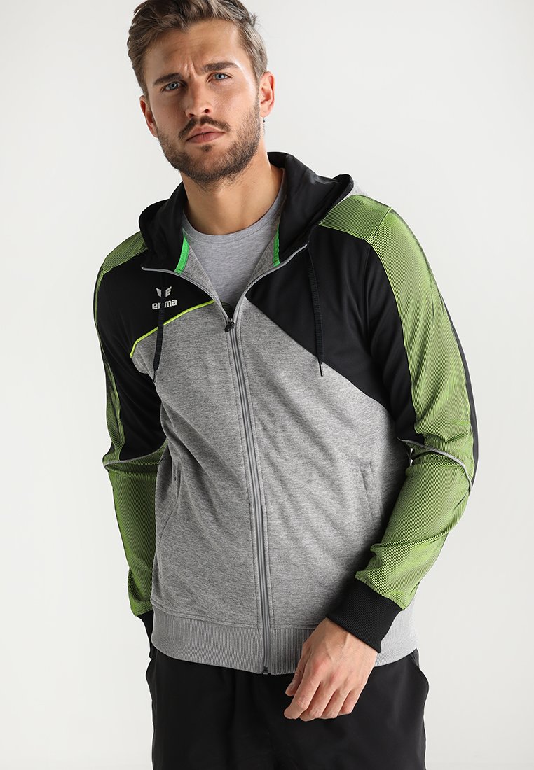 Herren Trainingsanzüge | Erima PREMIUM ONE 2.0 Trainingsjacke grey/melange/black/lime pop/grau - EN28734 Herren Trainingsanzüge | Erima PREMIUM ONE 2.0 Trainingsjacke grey/melange/black/lime pop/grau - EN28734