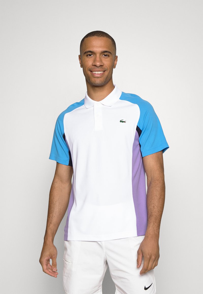 Lacoste Sport TENNIS TOUR Poloshirt white/argentine blue/navy blue
