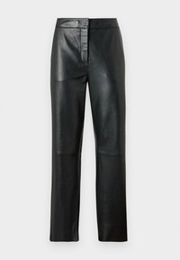 YASLINE PANT - Pantaloni di pelle - black