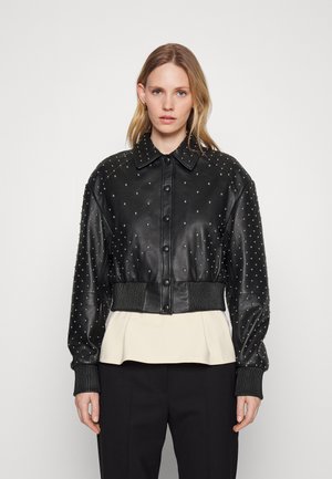 LILI JACKET WITH STUDS - Bomber Jacket - black napa shinny