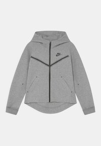 Nike Sportswear HOODIE - Mikina na zip - dark grey heather/white