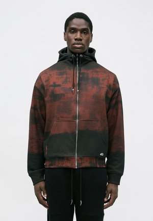ZIP HOODIE - Mikina so zipsom - bordeaux/grey