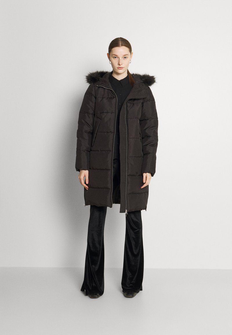 JDY JDYELI SUNNY LONG PADDED - Casaco de inverno - black