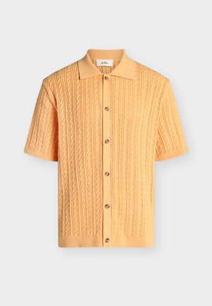 Les Deux, CABLE SHIRT - Πουκάμισο - apricot cream orange