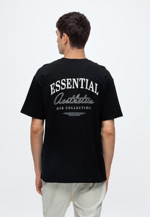 Jack & Jones, JJEORGANIC RELAXED STUDIO TEE - Μπλουζάκι με στάμπα - black