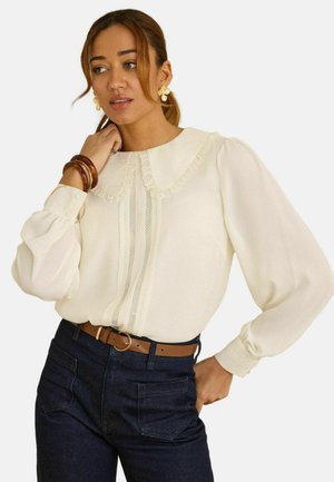 REGULAR FIT - LONG SLEEVE   - Blúzka - ivory