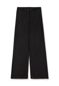 Stefanel STRAIGHT-FIT - Stoffhose - black