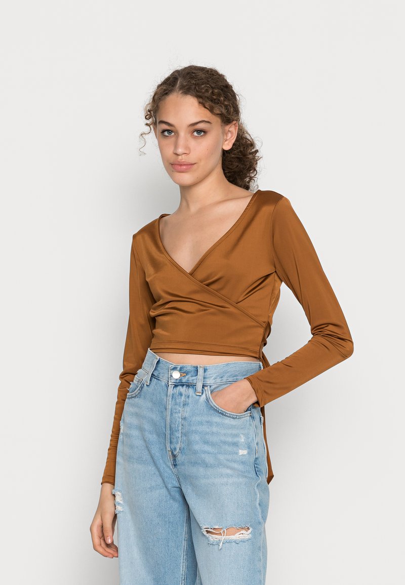 Monki Camisola de manga comprida - brown