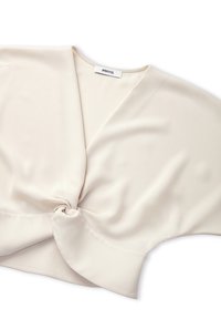 Ipekyol TWISTED CROP - Blusa - bone