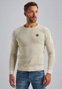 PME Legend - PULLOVER FLIGHT-POCKET - Jumper - bone white Thumbnail Image 1
