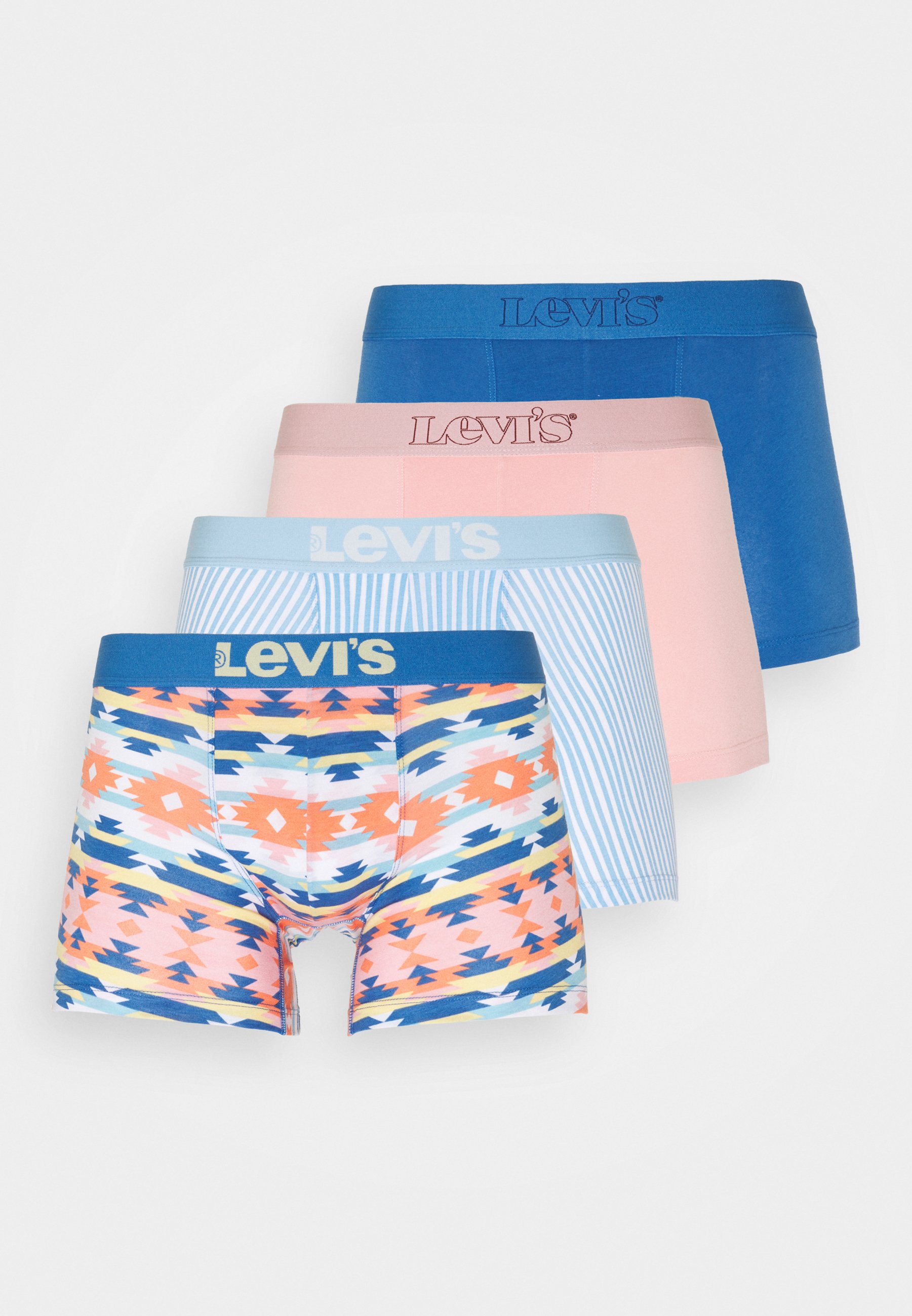 Levi's® SUMMER CARPET BOXER BRIEF 4 PACK - Onderbroeken - blue/pink/Blauw -  Zalando.nl