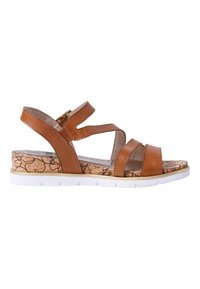 Jana Wedge sandals - cognac