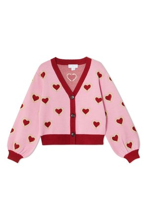 Never Fully Dressed, HEARTS CARDIGAN - Жилетка - pink