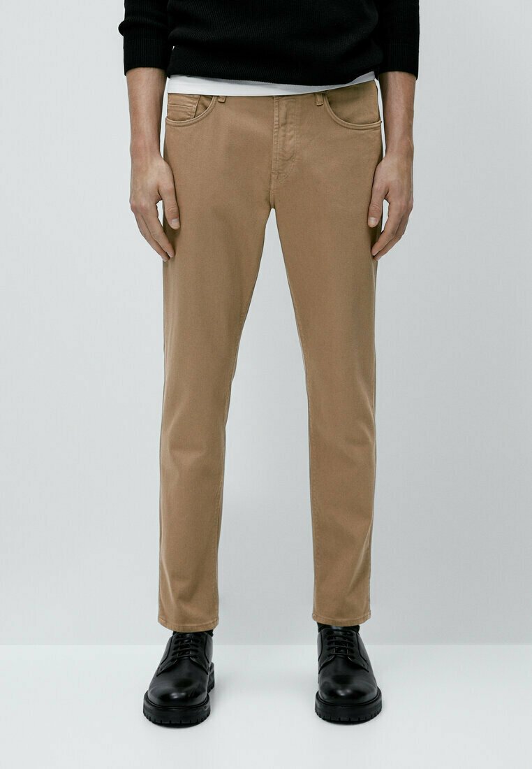 Massimo Dutti TAPEREDFIT BLEND EFFECT Jeans Tapered Fit beige