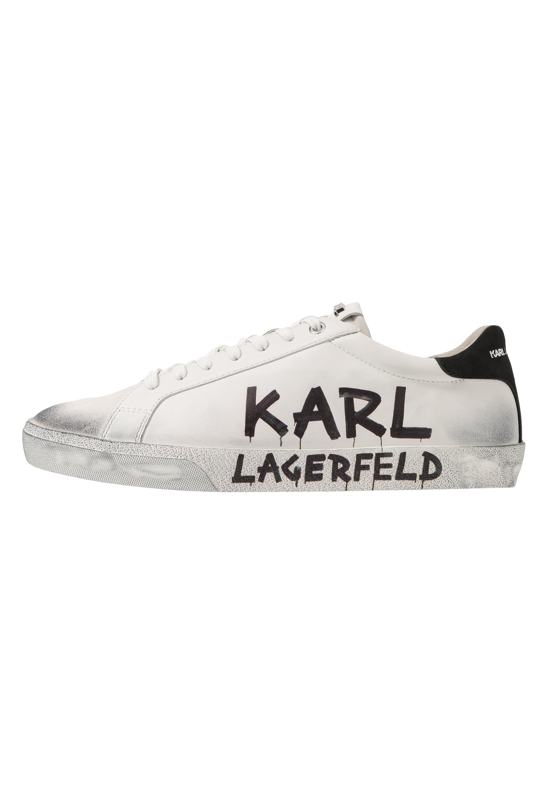 KARL LAGERFELD SKOOL BRUSH LOGO LACE Joggesko white KARL LAGERFELD KOURT MAISON LACE Joggesko white Zalando.no