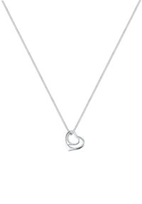 Elli DOUBLE HEART - Halsband - silberfarben