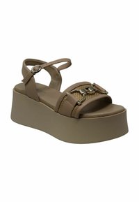 Frau Shoes Sandali con plateau - marrone