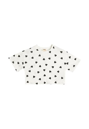 CROP HEART - T-Shirt print - white