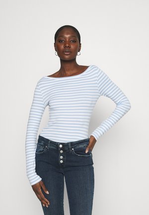 Maglietta a manica lunga - blue/white