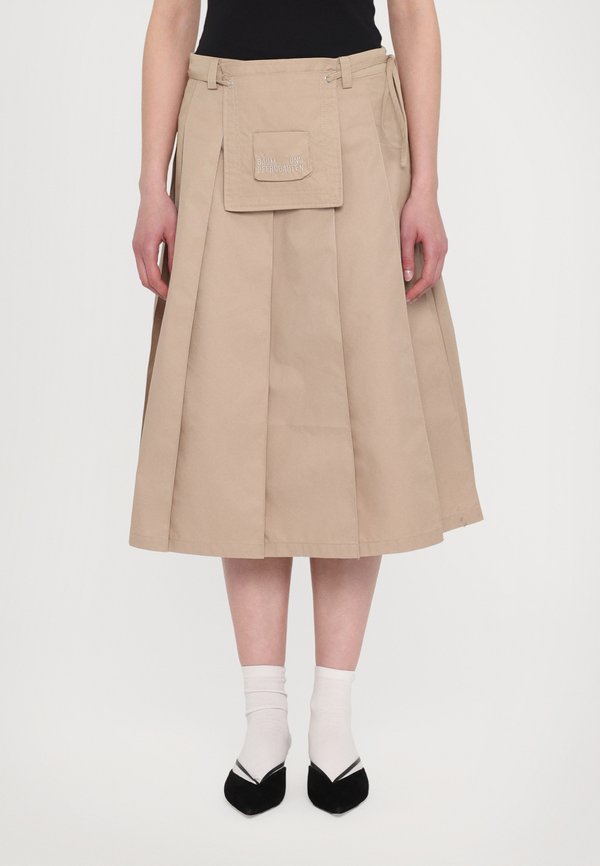 SUNNY - Pleated skirt - savannah tan