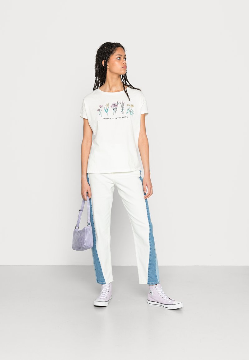 Damen T-Shirts | Even&Odd T-Shirt print white/weiß - IL56083 Damen T-Shirts | Even&Odd T-Shirt print white/weiß - IL56083