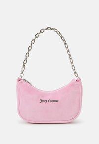 KABELO SHOULDER BAG WITH CHAIN STRAP METAL PLAQUE UNISEX - Handtas - begonia pink