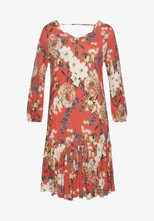 s.Oliver, Jersey dress - koralle-bedruckt
