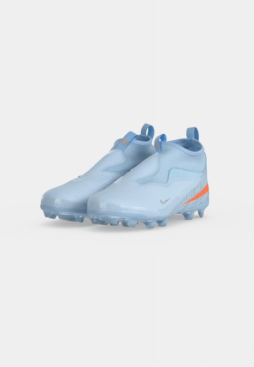 Nike PHANTOM 6 HIGH ACADEMY FG/MG UNITED UNISEX - Football boots artificial grass - blue tint/total orange/chrome — foto 3