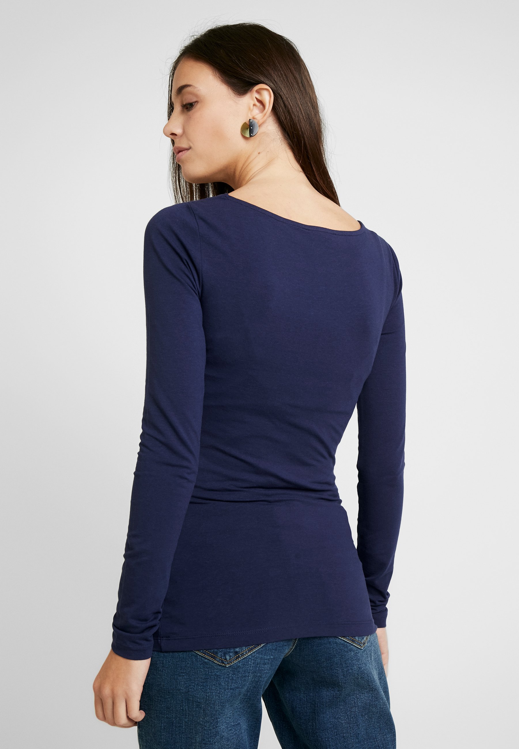 Anna Field MAMA Topper langermet dark blue Zalando.no Anna Field MAMA Topper langermet - off-white/dark blue