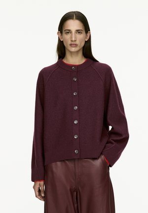 Strickjacke - burgundy
