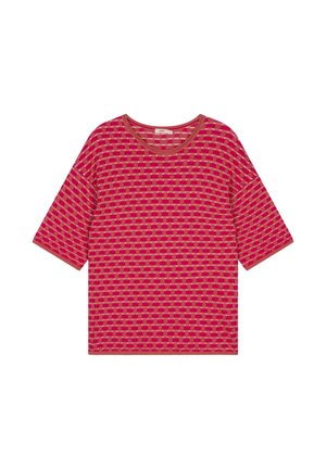 KAYLA CREW - T-shirt print - spiced coral