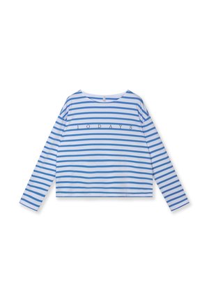 10DAYS, 10DAYS TOPS BOAT NECK TOP STRIPES - T-shirt à manches longues - white ultramarine